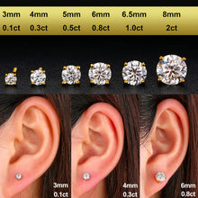 Load image into Gallery viewer, Real 0.1-1 Carat D Color Moissanite Earrings 925 Sterling Silver - Love Essential Being