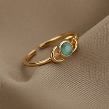 Load image into Gallery viewer, Vintage Opal Rings For Women Stainless Steel Sun Rings Moonstone Ring Two Colors Accessories Jewelry Gift Best Friend Mom Bijoux - Love Essential Being