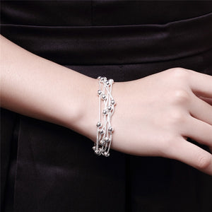 Sterling Silver Five Chain Bracelet - Love Essential Being