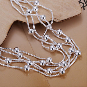 Sterling Silver Five Chain Bracelet - Love Essential Being
