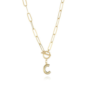 Initial Toggle Clasp Necklaces - Love Essential Being