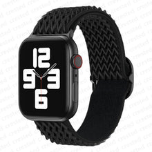 Load image into Gallery viewer, Scrunchie Strap for Apple watch band 40mm 44mm 45mm 41mm 38mm 42mm Elastic Nylon solo Loop bracelet iWatch serie 3 4 5 6 se 7