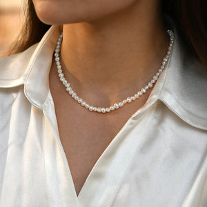 Natural Freshwater Pearl Choker - Love Essential Being