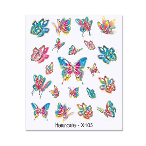Harunouta Day Love Heart Pattern Decals Stickers Nails Art