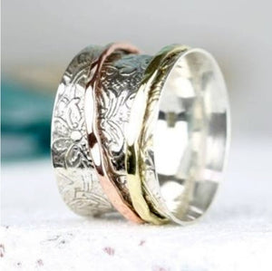 Sterling Silver Spinner Ring Meditation