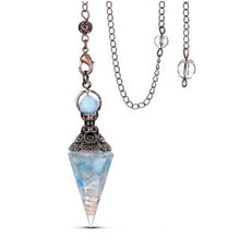 Load image into Gallery viewer, Balancing Crystal Pendulum Necklace
