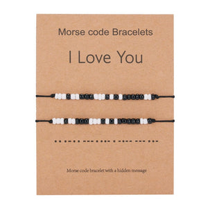2 PCS/Set Couple Sun Moon Star Heart Braided Rope Charm Bracelots - Love Essential Being