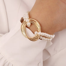 Load image into Gallery viewer, Boho Thick Gold Color Charm Bangle Bracelets