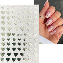Load image into Gallery viewer, 3D Nail Stickers Heart Love Self-Adhesive Slider Letters Nail Art