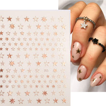 Load image into Gallery viewer, 3D Nail Stickers Heart Love Self-Adhesive Slider Letters Nail Art