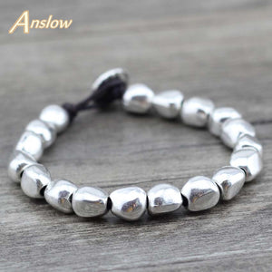 Silver Plated Stones Bracelet - Love Essential Being