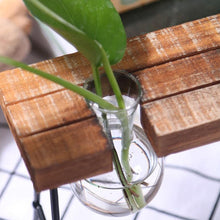 Load image into Gallery viewer, Plant Terrarium Vase with Wooden Stand - Love Essential Being