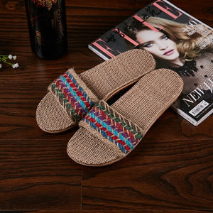 Flat Flax Slippers 21 Colors - Love Essential Being