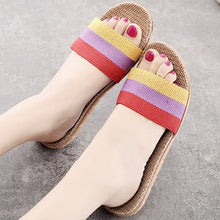Load image into Gallery viewer, Multi Color Flax Slippers - Love Essential Being