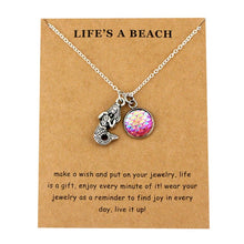 Load image into Gallery viewer, Starfish Conch Shell Ocean Waves Sea Turtle Fish Shark Pendant Necklace Gift Sets - Love Essential Being