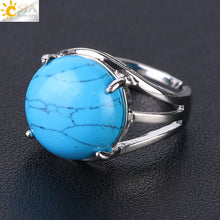 Load image into Gallery viewer, Natural Stone Round Bead Rings - Love Essential Being