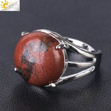 Load image into Gallery viewer, Natural Stone Round Bead Rings - Love Essential Being