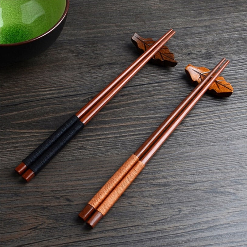 Handmade Japanese Natural Chestnut Wood Chopsticks - Love Essential Being
