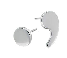 Load image into Gallery viewer, S925 Sterling Silver Semicolon Earrings - Love Essential Being