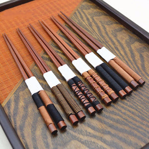 Handmade Japanese Chestnut Chopsticks 6Pairs - Love Essential Being
