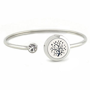 Stainless Essential Oil Bangle Bracelet - Love Essential Being