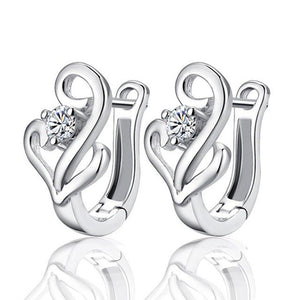 Sterling Silver Hoop Earrings - Love Essential Being