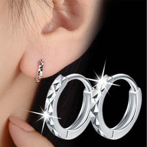 Sterling Silver Hoop Earrings - Love Essential Being