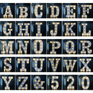 Alphabet Letter LED Marquee Sign Lamp Lights - Love Essential Being
