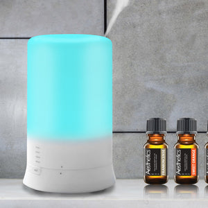 Ultrasonic Aromatherapy Diffuser and Humidifier with Oil Beginners Gift Set (9-Piece) - Love Essential Being