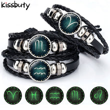 Load image into Gallery viewer, Luminous Constellation Leather Charm Bracelets - Love Essential Being