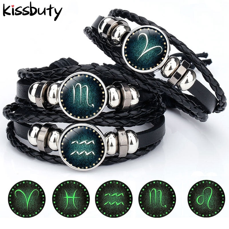 Luminous Constellation Leather Charm Bracelets - Love Essential Being