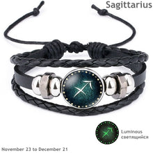 Load image into Gallery viewer, Luminous Constellation Leather Charm Bracelets - Love Essential Being