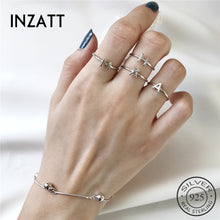 Load image into Gallery viewer, INZATT 925 Sterling Silver Initial Ring - Love Essential Being