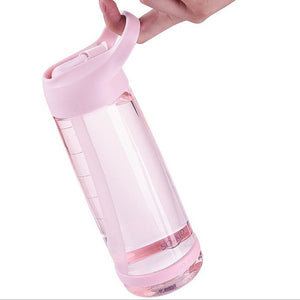 Straw Sports Water Bottles With Handle BPA Free - Love Essential Being