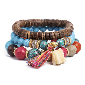 Various Crystal Beaded Bracelet Sets - Love Essential Being
