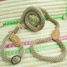Load image into Gallery viewer, Hemp Rope Slip Collar Dog Leash - Love Essential Being