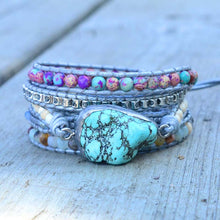 Load image into Gallery viewer, Unique Stone 5 Strand Wrap Bracelet - Love Essential Being