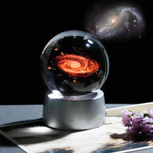 Load image into Gallery viewer, Galaxy 3D Laser Engraved Crystal Glass Ball 6cm - Love Essential Being