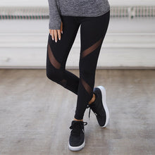 Load image into Gallery viewer, Casual Black Mesh High Waist Leggings - Love Essential Being