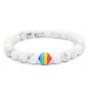 Rainbow  Natural Stone Bracelets - Love Essential Being